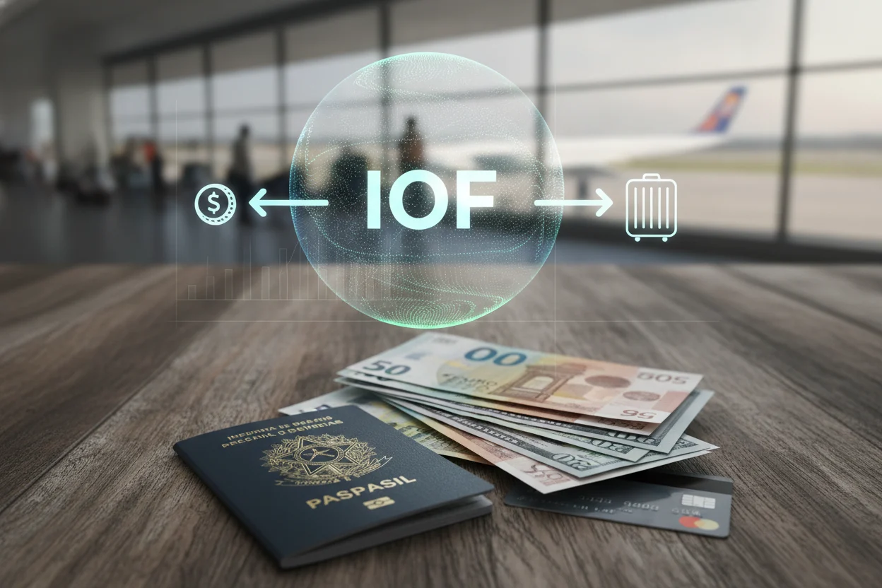 Como funciona o IOF no câmbio para viagens 