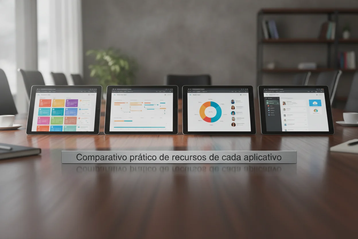 Comparativo prático de recursos de cada aplicativo | Um Daniel pelo mundo. Comparativo prático de recursos de cada aplicativo