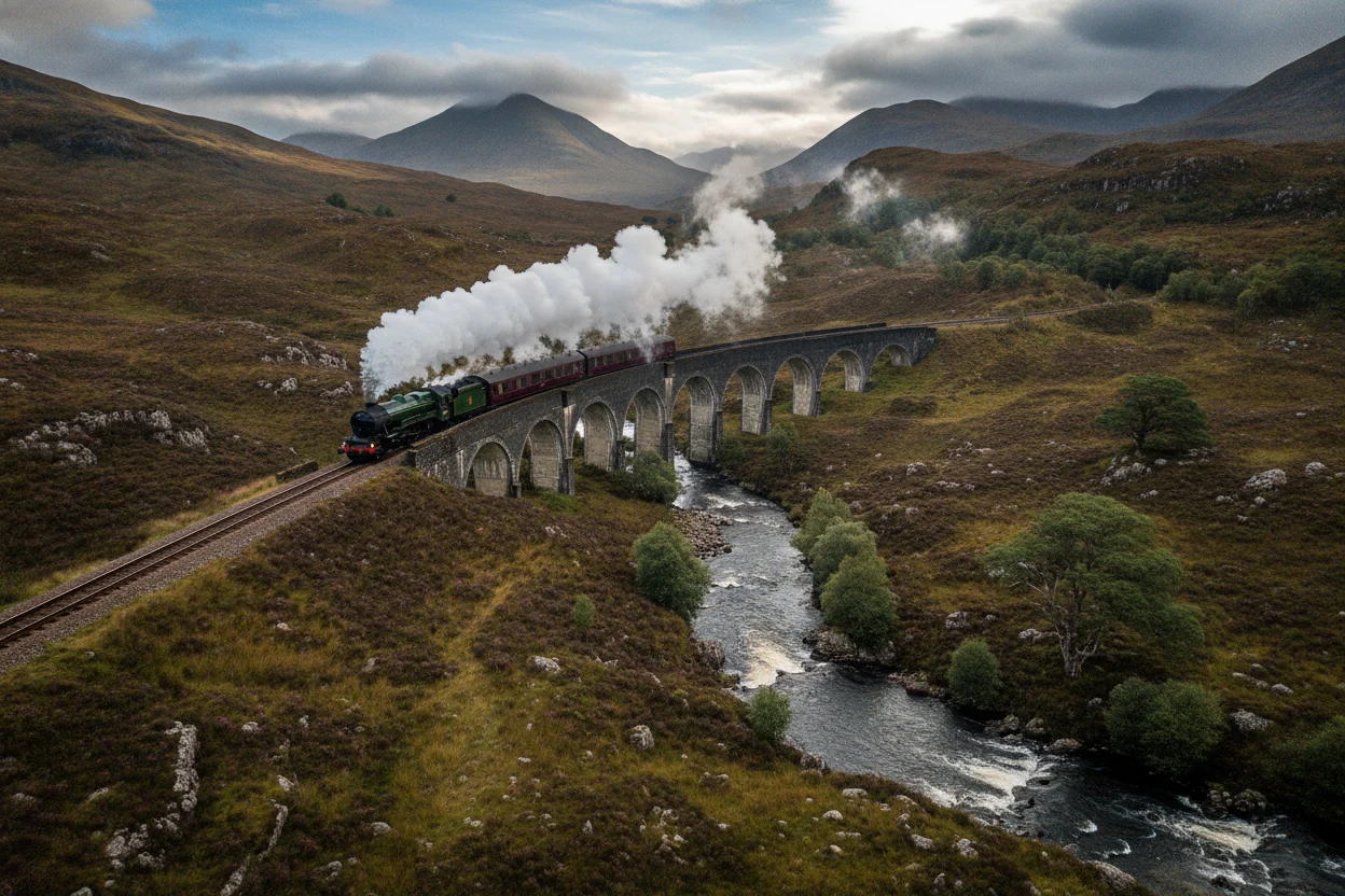 De trem pelas Highlands na Escócia selvagem | Um Daniel pelo mundo. De trem pelas Highlands na Escócia selvagem