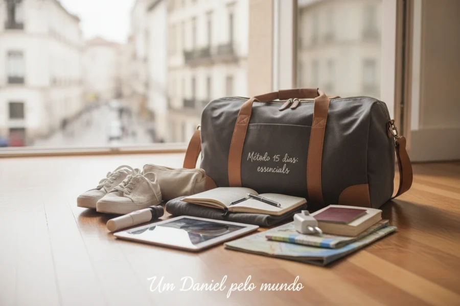 Mala de mão para 15 dias: O método definitivo para viajar leve