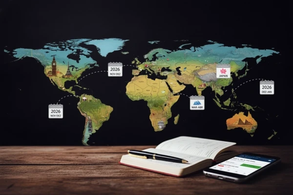 Melhores meses para viajar para cada pais