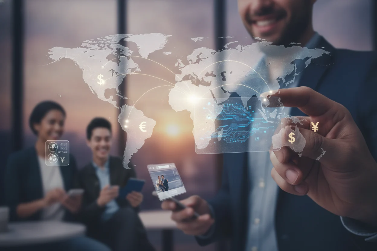 Vantagens das contas globais e cartões digitais 